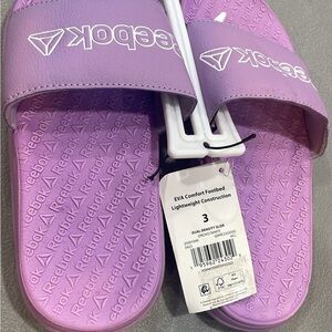 Reebok Purple Slide Sandals